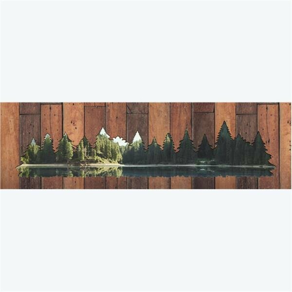 Youngs Wood Tree Silhouette Wall Plaque 32128